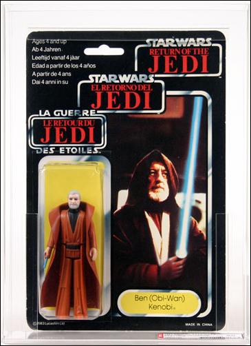Star Wars 3 3/4" Basic Action Figures (Vintage) figure 5-J Ben (Obi-Wan) Kenobi (Tri-Logo Gray Hair)