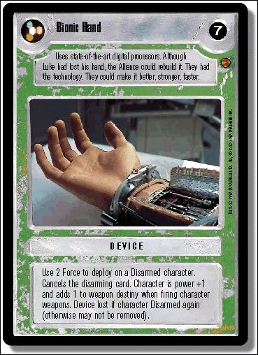Star Wars: Cloud City Limited (Base Set) card 102 Bionic Hand