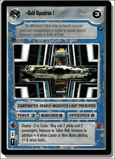 Star Wars: Death Star II Limited (Base Set) card 166 Gold Squadron 1