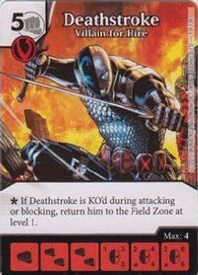 DC Comics Dice Masters Justice League  card 9 Deathstroke: Villain for Hire