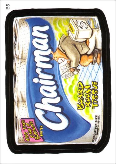 Wacky Packages All-New: Series 2 (Bonus Subset)  card b5 Chairman