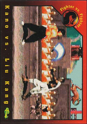 Mortal Kombat (Base Set) card 26 Kano vs. Liu Kang