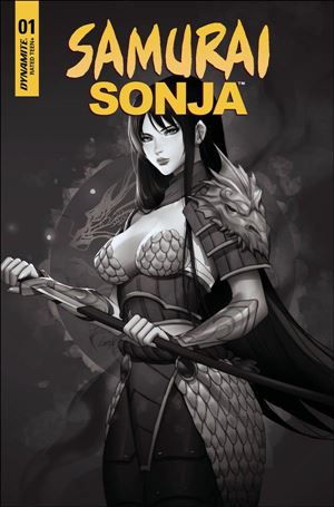 Samurai Sonja issue 1-Q Leirix Li 1:20 Black & White Cover