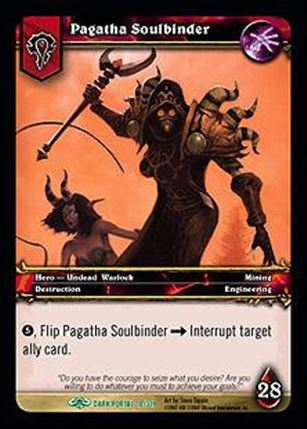 World of Warcraft: Through the Dark Portal (Base Set) card 18 Pagatha Soulbinder