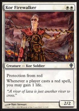 Magic the Gathering: Worldwake (Base Set) card 11 Kor Firewalker