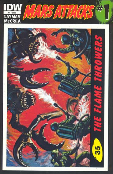 Mars Attacks (2012) issue 1-ZI Card #35 (The Flame Throwers)