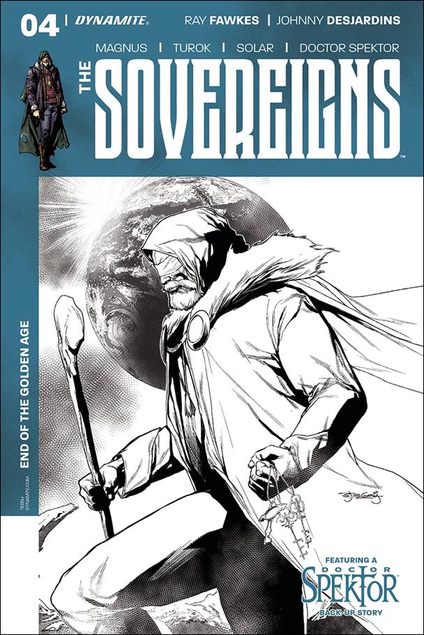 Sovereigns issue 4-F Stephen Segovia 1:20 Black and White Cover