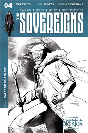 Sovereigns issue 4-F Stephen Segovia 1:20 Black and White Cover