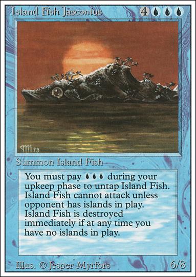 Magic the Gathering: Revised (Base Set) card 61 Island Fish Jasconius