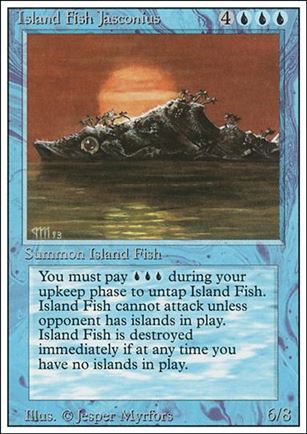 Magic the Gathering: Revised (Base Set) card 61 Island Fish Jasconius