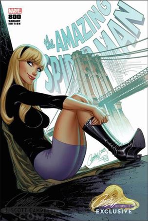 Amazing Spider-Man (1963) issue 800-WS J. Scott Campbell Gwen Stacy Cover 1/1800