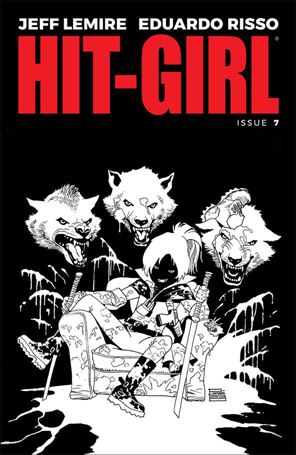 Hit-Girl (2018) issue 7-B Eduardo Risso Black & White Cover
