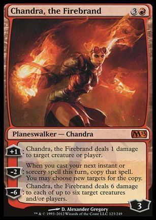 Magic the Gathering: 2013 Core Set (Base Set) card 123 Chandra, the Firebrand