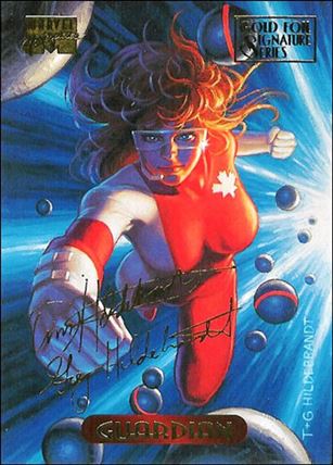 1994 Marvel Masterpieces (Gold-Foil Signature Parallel Base Set) card 47 Guardian