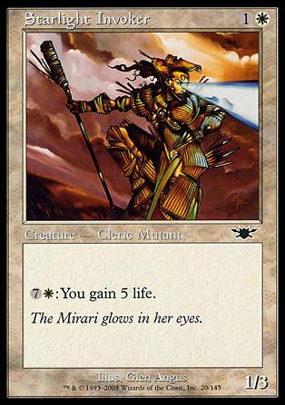 Magic the Gathering: Legions (Base Set) card 20 Starlight Invoker