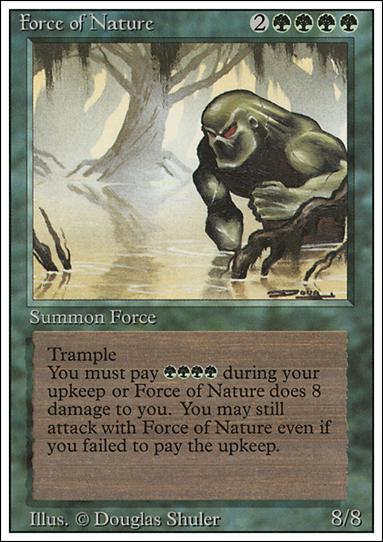 Magic the Gathering: Revised (Base Set) card 196 Force of Nature