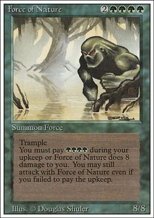 Magic the Gathering: Revised (Base Set) card 196 Force of Nature