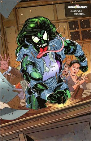 Avengers (2018/07) issue 49-B Juann Cabal Stormbreakers Venomized Cover