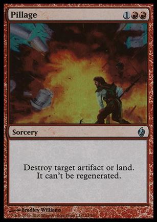 Magic the Gathering: Premium Deck Series: Fire & Lightning (Base Set) card 24 Pillage
