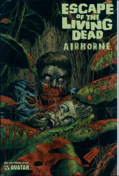 Escape of the Living Dead: Airborne issue 3-F Splatterstock Cover