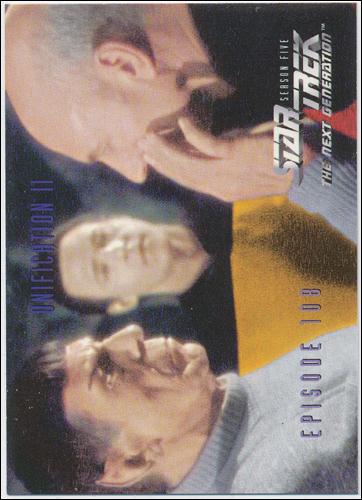 Star Trek: The Next Generation - The Episode Collection Season Five (Base Set) card 453 Unification II, Episode 108C