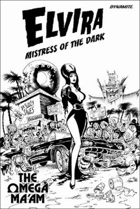 Elvira The Omega Ma'am issue NN-B Coloring Book Cover