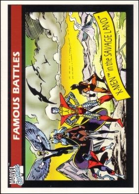 Marvel Universe: Series 1 (Base Set) card 120 X-Men in the Savage Land