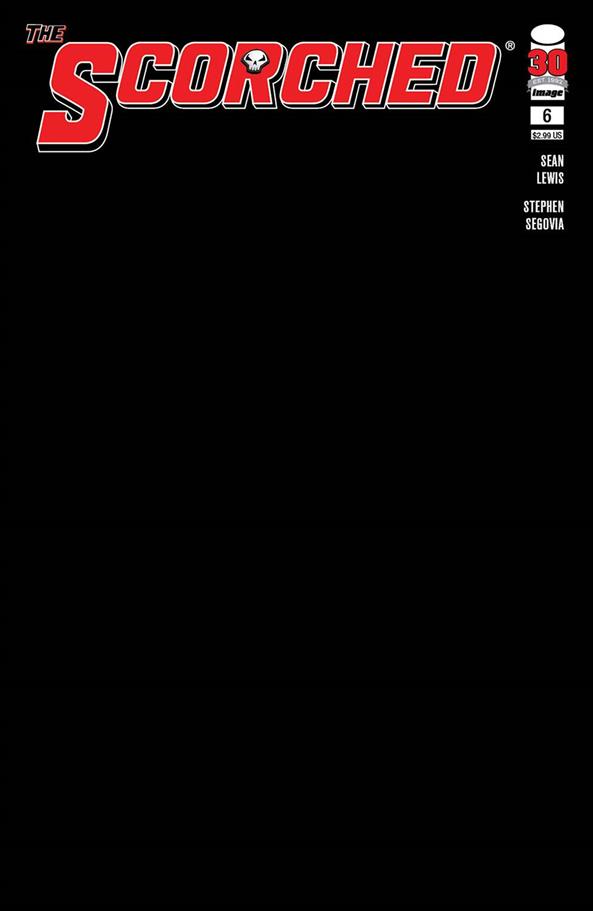 Scorched issue 6-C Black Blank Cover
