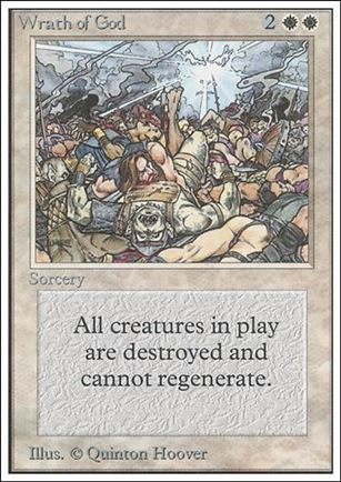 Magic the Gathering: Unlimited (Base Set) card 46 Wrath of God