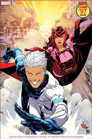 Scarlet Witch & Quicksilver issue 1-D Paulo Siqueira Marvel '97 Cover