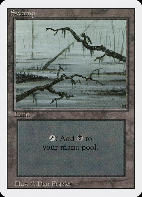 Magic the Gathering: Revised (Base Set) card 294-C Swamp