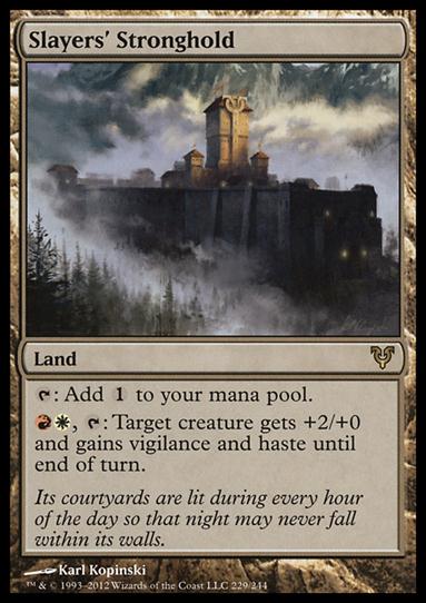 Magic the Gathering: Avacyn Restored (Base Set) card 229 Slayers' Stronghold