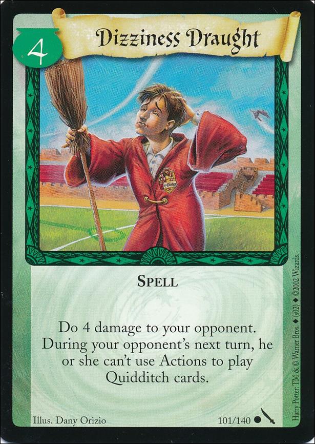 Harry Potter: Chamber of Secrets (Base Set) card 101 Dizziness Draught