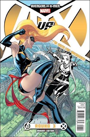 Avengers vs X-Men issue 3-E J. Scott Campbell Avengers Team Cover