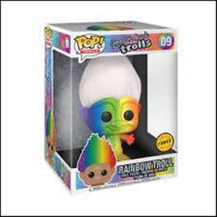 Pop! Trolls figure 9-B Rainbow Troll  (10 Inch Chase Variant)