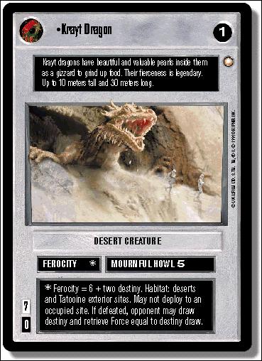 Star Wars: Special Edition Limited (Base Set) card 49 Krayt Dragon