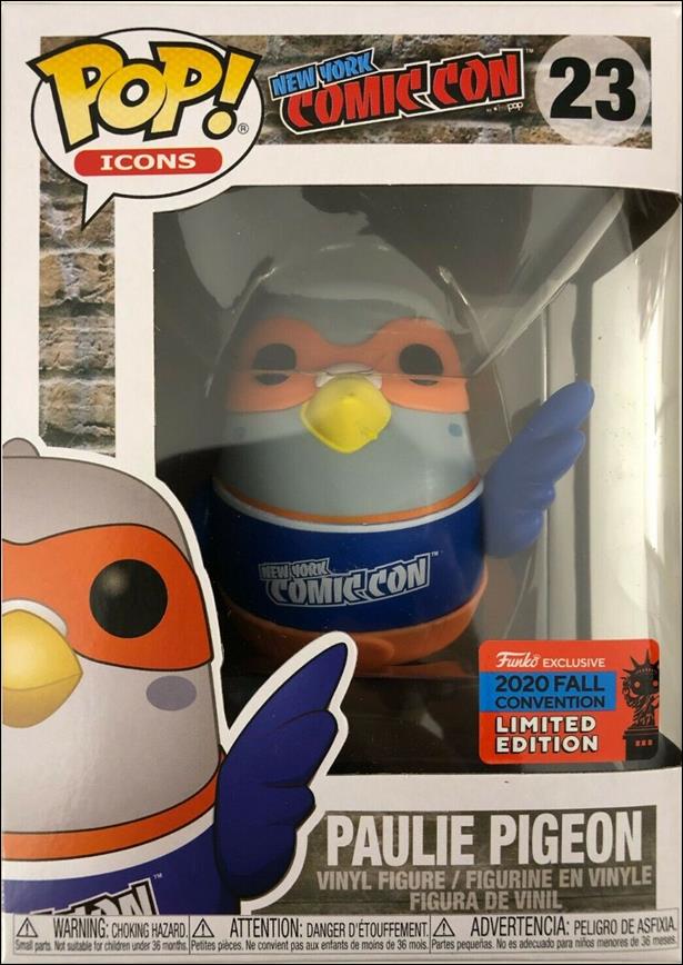 POP! Icons figure 23-H Paulie Pigeon (Blue) Fall Convention Exclusive