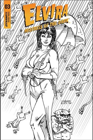 Elvira, Mistress of the Dark (2018) issue 3-G Joseph Michael Linsner 1:25 Line Art Cover