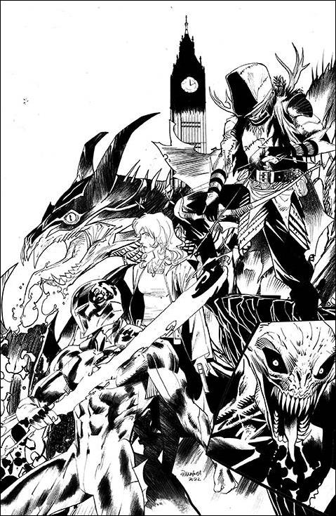 Once & Future issue 28-B Dan Mora 1:10 Black & White Virgin Cover