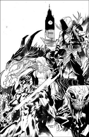 Once & Future issue 28-B Dan Mora 1:10 Black & White Virgin Cover