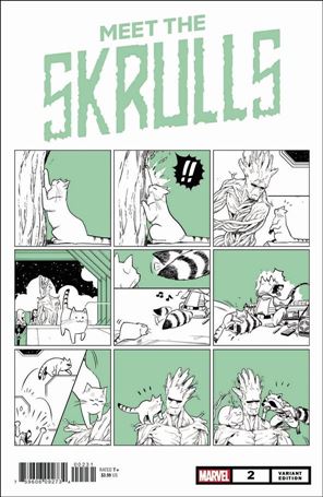 Meet the Skrulls issue 2-B Fuji Cat Cover