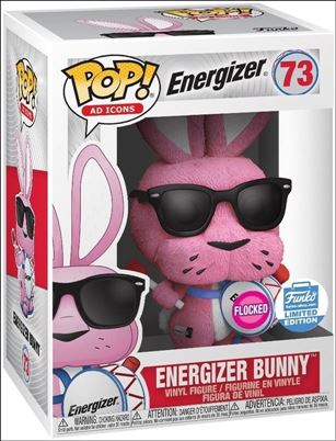 POP! Ad Icons figure 73-B Energizer Bunny (Flocked) Funko Shop Exclusive