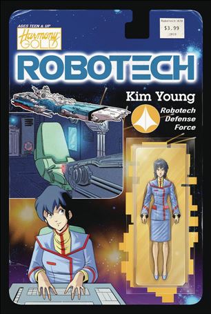 Robotech (2017) issue 20-B Blair Shedd Action Figure Cover