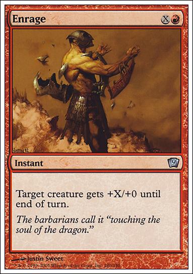Magic the Gathering: 9th Edition (Base Set) card 180 Enrage