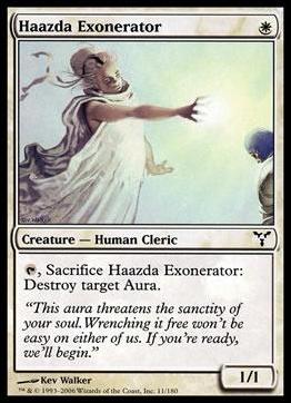 Magic the Gathering: Dissension (Base Set) card 11 Haazda Exonerator