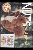 Beanie Babies Series 1 (Base Set) card 99 Nuts the Squirrel