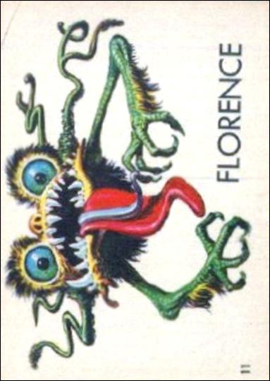 Ugly Stickers (1965) (Base Set) card 11-C Florence