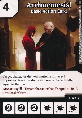 Marvel Dice Masters Amazing Spider-Man card 25 Archnemesis!: Basic Action Card 