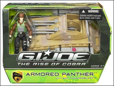 G.I. Joe Movie - The Rise of Cobra Vehicles figure 1 Armored Panther w/ Sgt Thunderblast