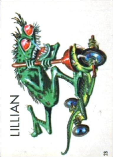 Ugly Stickers (1965) (Base Set) card 28-C Lillian